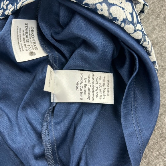 Lauren Conrad Women's Split V-Neck Tie Front Cap Flutter Sleeve Lined Blouse XXL - Picture 9 of 10